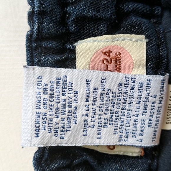 vintage old navy pleated dark wash denim skort 18-24 months baby girl - Picture 4 of 6